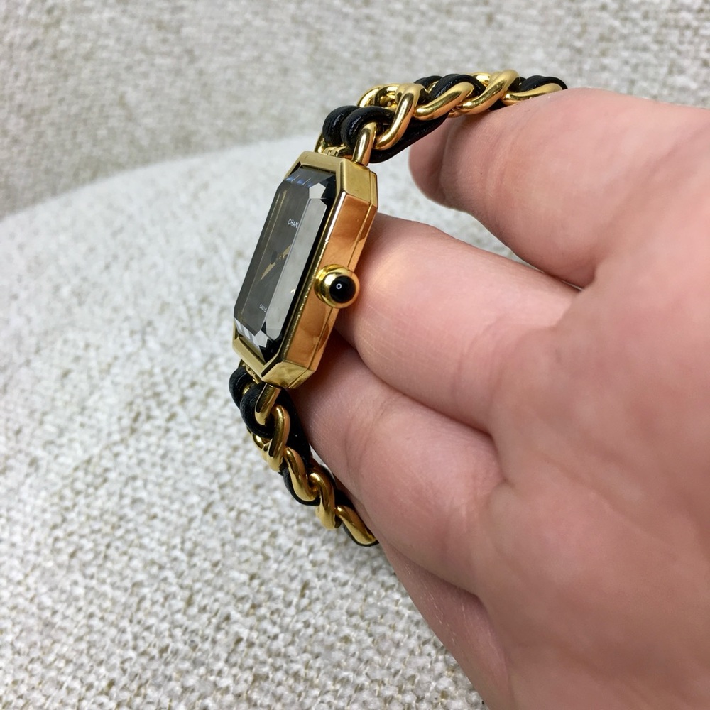 Authentic CHANEL Premiere watch gold black Large size - Picture 16 of 16